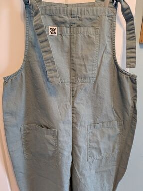 Pale Green Cotton Overalls